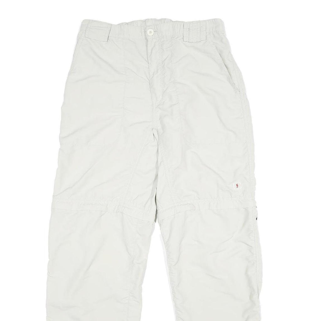 COLONIAL OUTDOOR Womens Polyamide White Relaxed Trousers W30 L32 Outdoor Casual