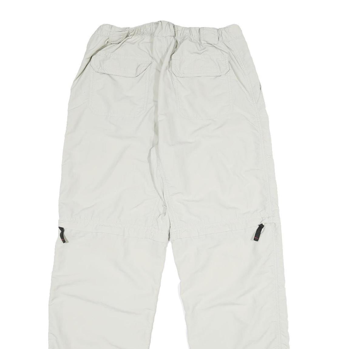 COLONIAL OUTDOOR Womens Polyamide White Relaxed Trousers W30 L32 Outdoor Casual