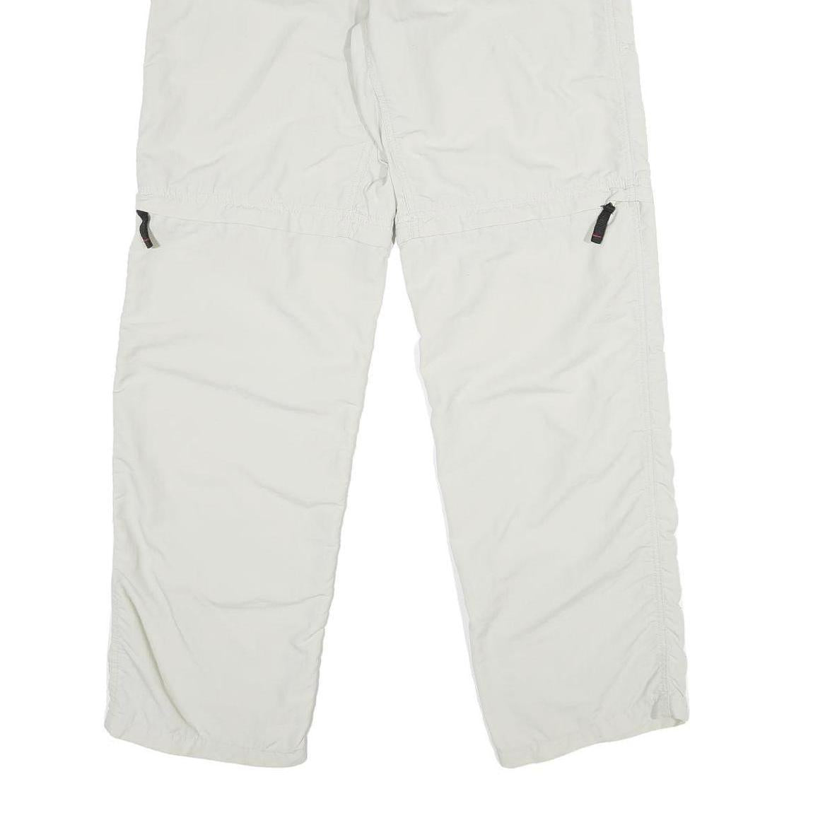 COLONIAL OUTDOOR Womens Polyamide White Relaxed Trousers W30 L32 Outdoor Casual