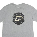 NIKE Mens Grey Purdue Boilermakers Basketball T-Shirt M Short Sleeve Crew Neck