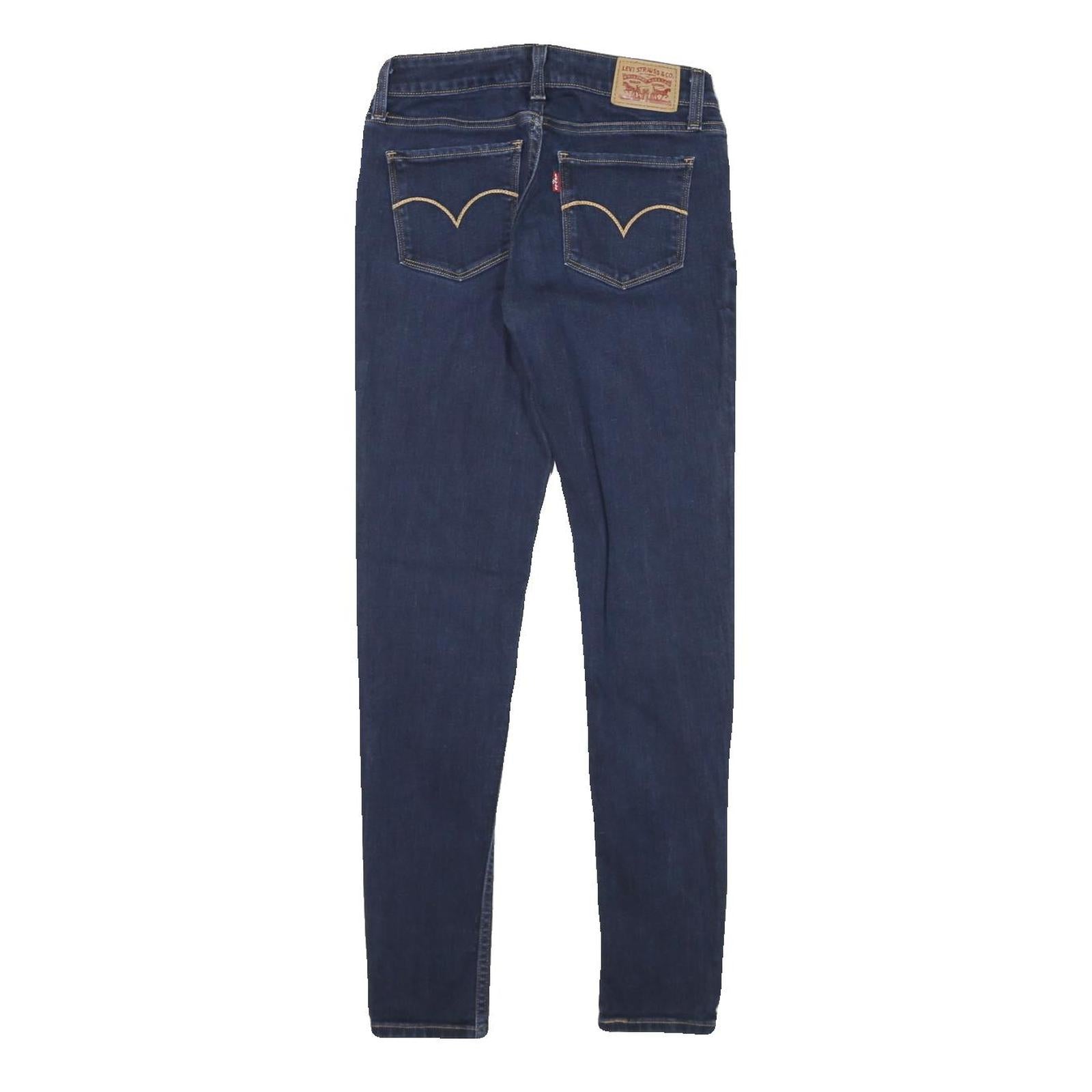 LEVI'S 535 Womens Jeans Blue Slim Skinny Denim Medium W25 L28 Stretch Zip
