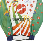 ZOLLINGER SPORT Mens White Green Orange Cycle Jacket S Polyester Blend Cycling