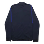 NIKE Mens Navy Blue Track Jacket M Polyester Sportswear Zip Closure Athletic
