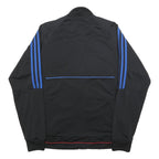ADIDAS Mens Black Blue Quakes Jacket M Polyester Track Zip Sportswear