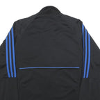 ADIDAS Mens Black Blue Quakes Jacket M Polyester Track Zip Sportswear