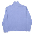 POLO RALPH LAUREN Mens Blue 1/4 Zip M Cotton Sweatshirt Classic Logo