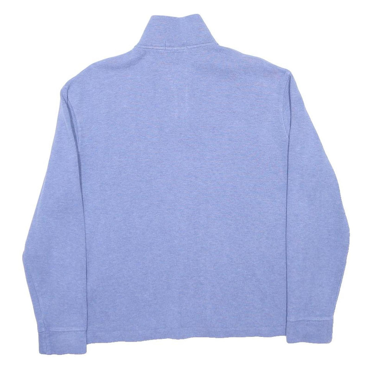 POLO RALPH LAUREN Mens Blue 1/4 Zip M Cotton Sweatshirt Classic Logo