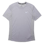 NIKE Mens Grey Running T-Shirt M Short Sleeve Crew Neck Lightweight