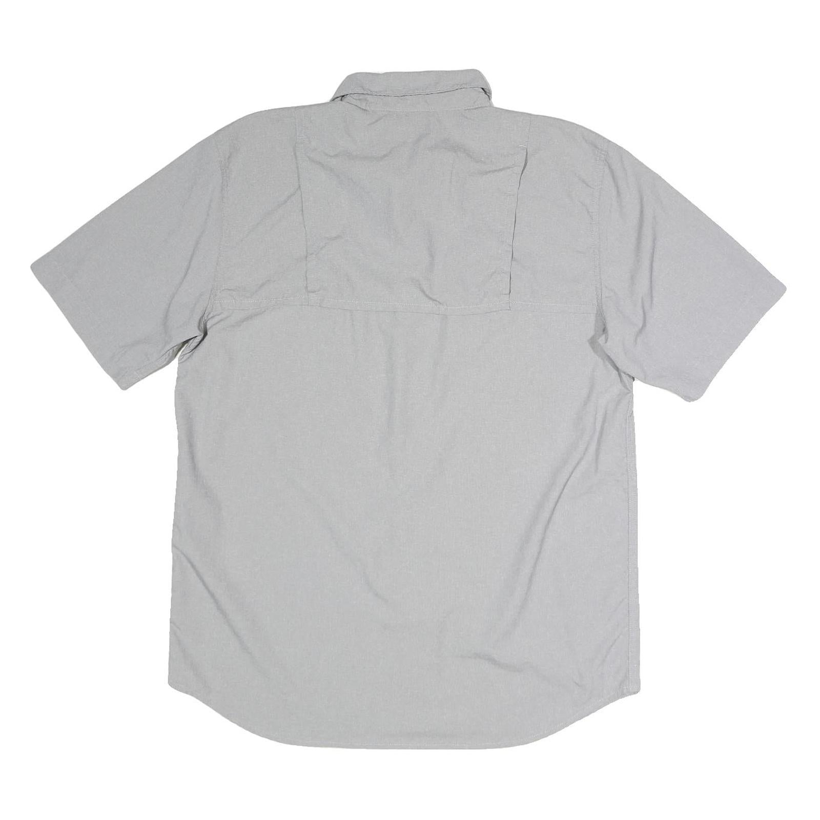 CARHARTT Mens Grey Workwear Polyester Blend Shirt M Button Down Pockets