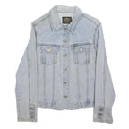 LEE Womens Blue Denim Jacket M Cotton Blend Button Closure Classic Fit Casual