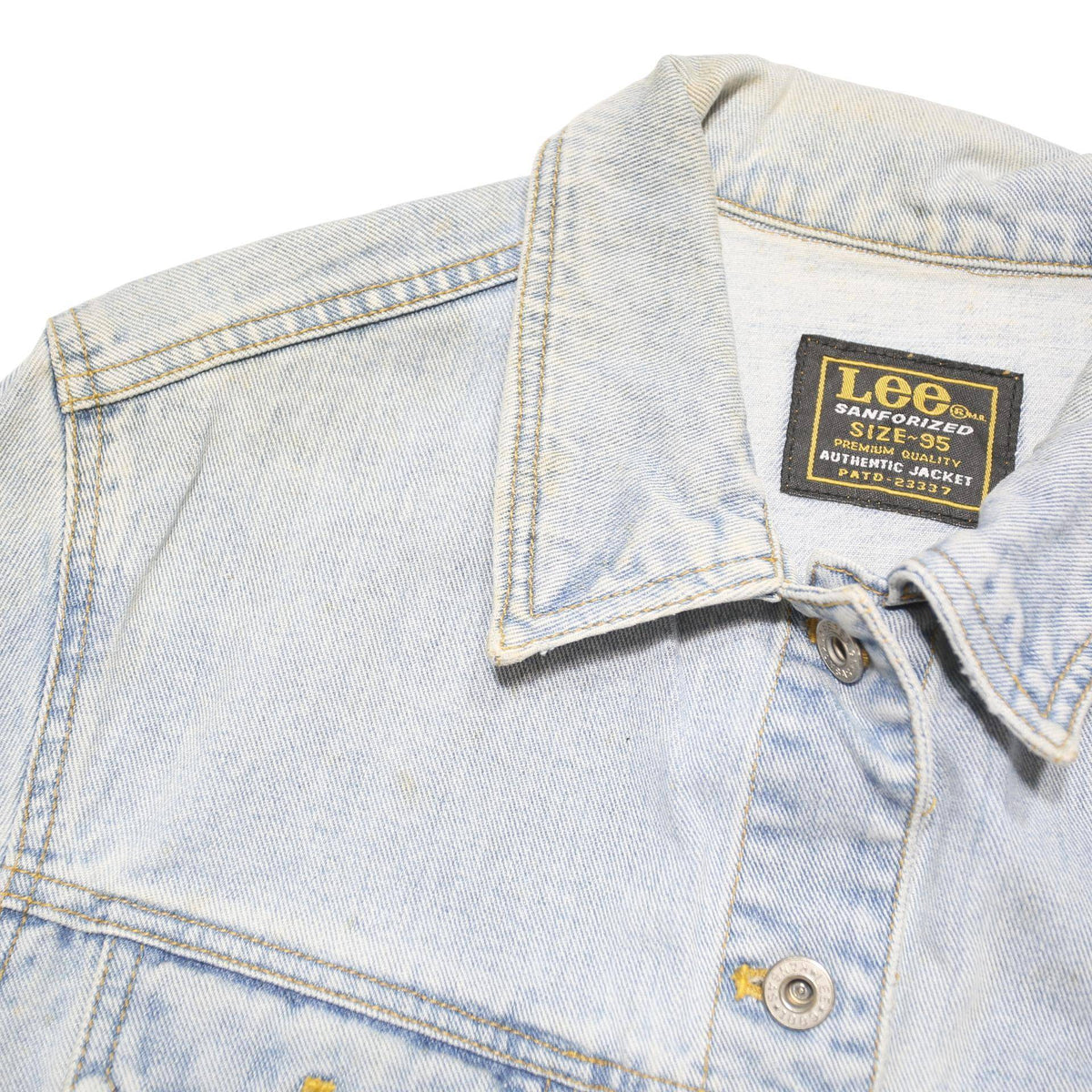 LEE Womens Blue Denim Jacket M Cotton Blend Button Closure Classic Fit Casual