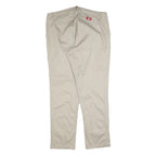 DICKIES Womens Cotton Blend Beige Slim Trousers W36 L32 Workwear Casual