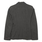 ZARA BASIC Womens Grey Jacket S Polyester Blend Tailored Button Closure Plain