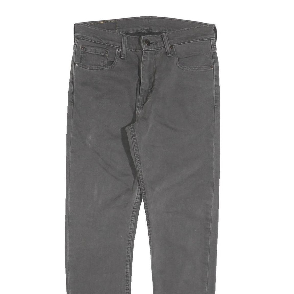 LEVI'S 512 Tapered Mens Jeans Grey Slim Denim Light W29 L30 Stylish Zip Cotton