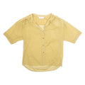 L'ARALDO Womens Blouse Green Collared L