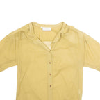 L'ARALDO Womens Blouse Green Collared L
