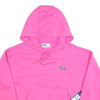 FILA Womens Pink Hoodie XL Cotton Blend Pullover Casual Sports Sweatshirt