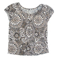 Womens Printed Blouse Black Floral M
