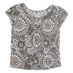 Womens Printed Blouse Black Floral M