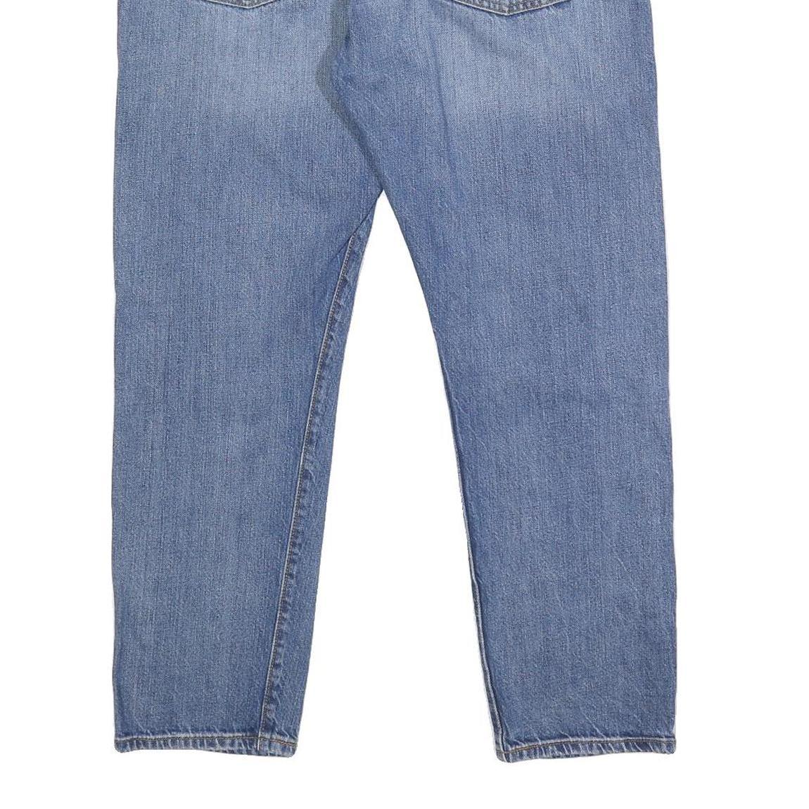 LEVI'S 501CT Mens Jeans Blue Slim Straight Denim Medium W34 L27 Distressed