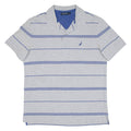 NAUTICA Mens Polo Shirt Grey Striped M