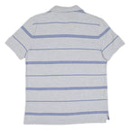 NAUTICA Mens Polo Shirt Grey Striped M