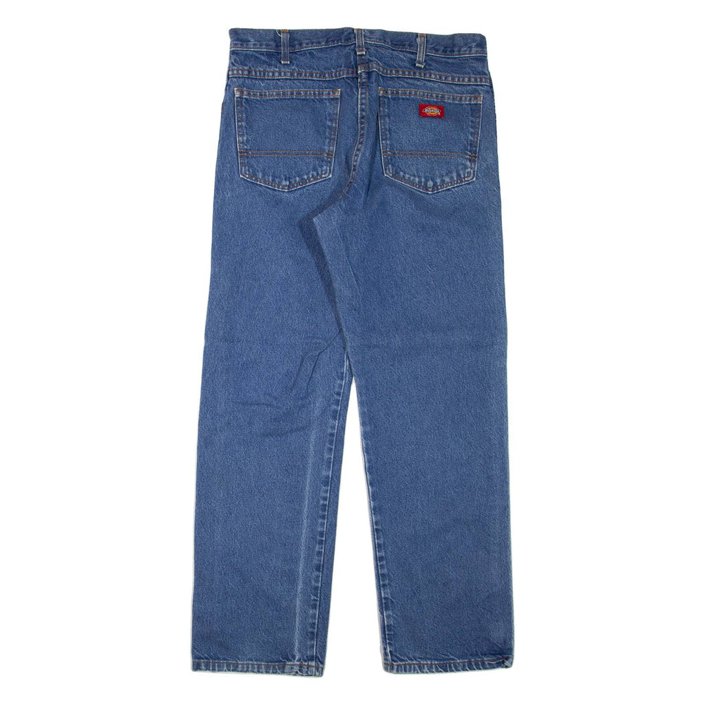 DICKIES Mens Jeans Blue Regular Straight W32 L32