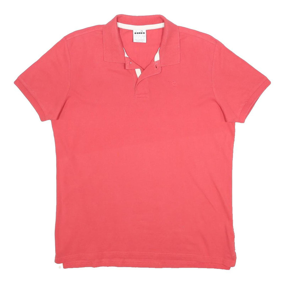 DIADORA Mens Coral Short Sleeve Plain Polo Shirt XL Casual Cotton