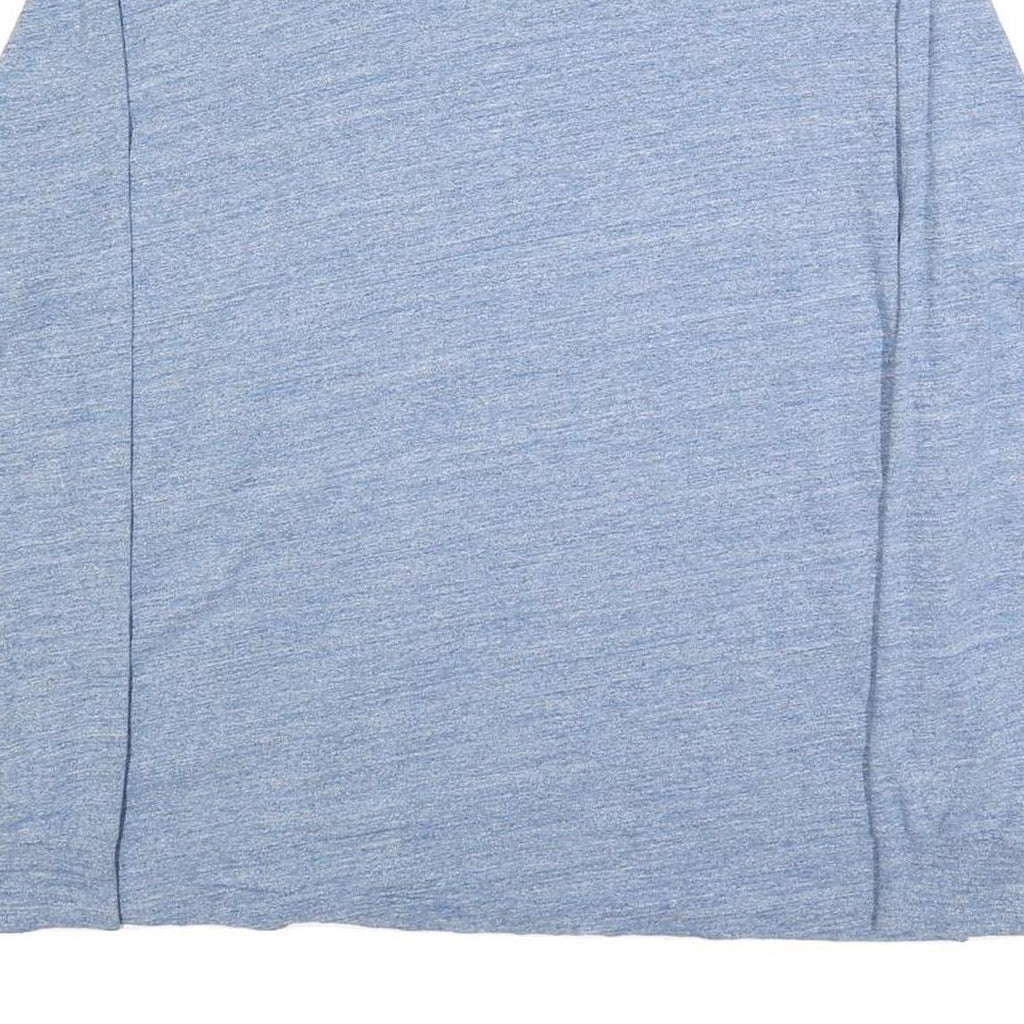 POLO RALPH LAUREN Mens Blue Heather V-Neck Long Sleeve T-Shirt XL Cotton Blend