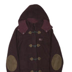 JACK WOLFSKIN Womens Maroon & Brown Outdoor Jacket UK 10 Polyester Blend Button