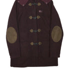 JACK WOLFSKIN Womens Maroon & Brown Outdoor Jacket UK 10 Polyester Blend Button