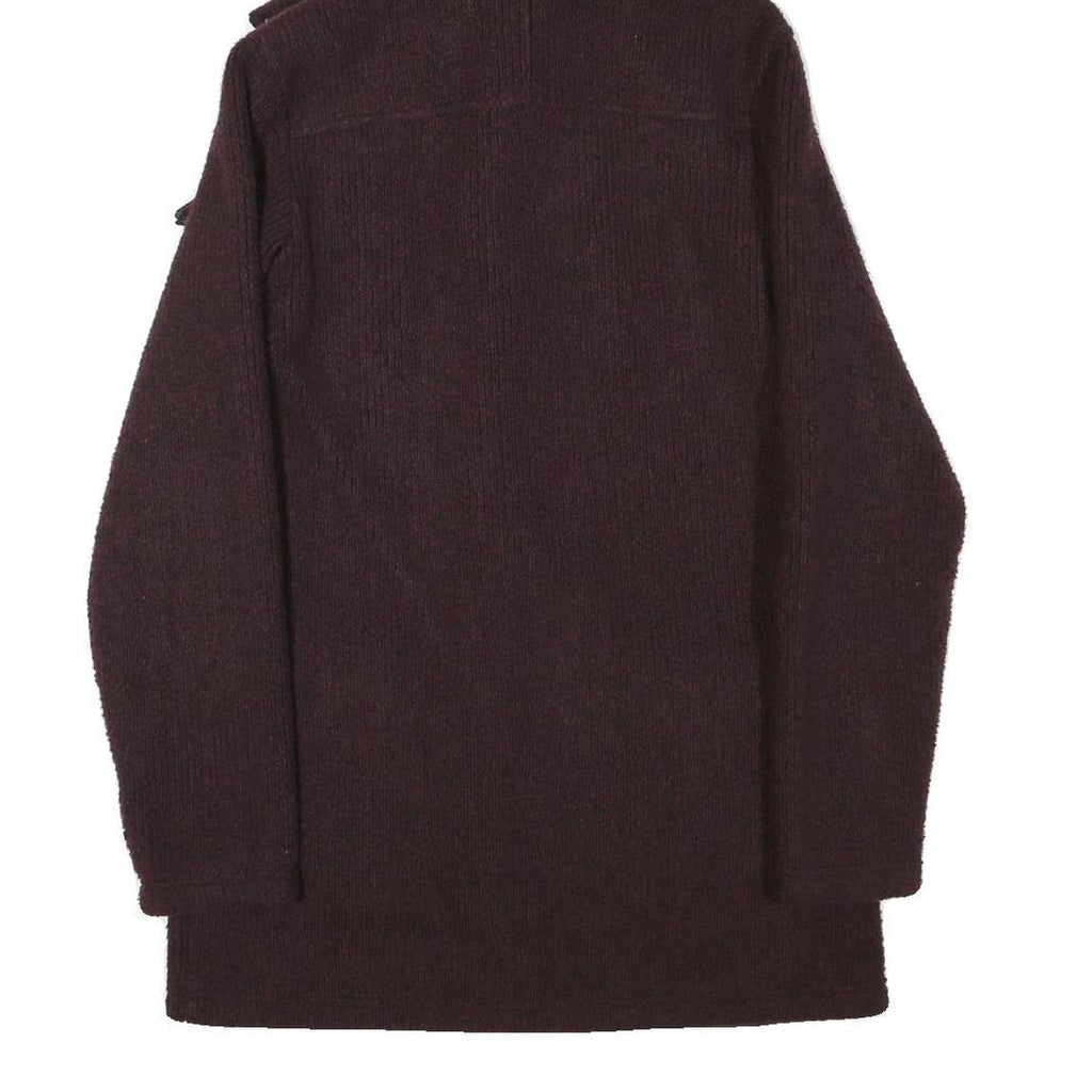 JACK WOLFSKIN Womens Maroon & Brown Outdoor Jacket UK 10 Polyester Blend Button