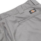 DICKIES Mens Cotton Blend Grey Regular Straight Trousers W32 L30 Workwear Zip