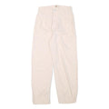LEVI'S Womens Cotton Blend Cream Relaxed Straight Trousers W24 L24 Casual