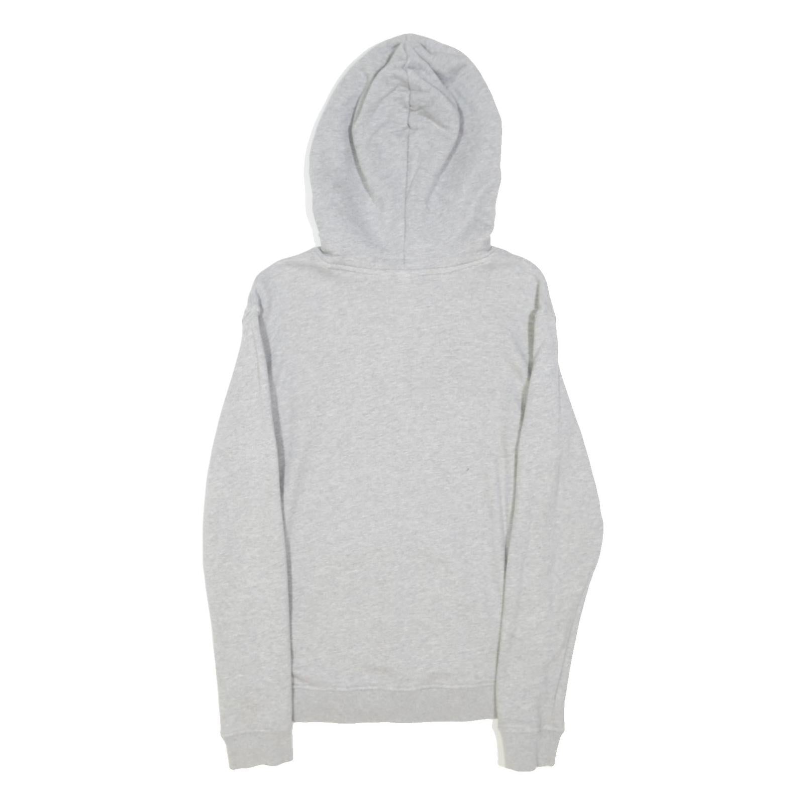 ADIDAS ORIGINALS Womens Grey Hoodie UK 8 Cotton Blend Pullover Casual Wear