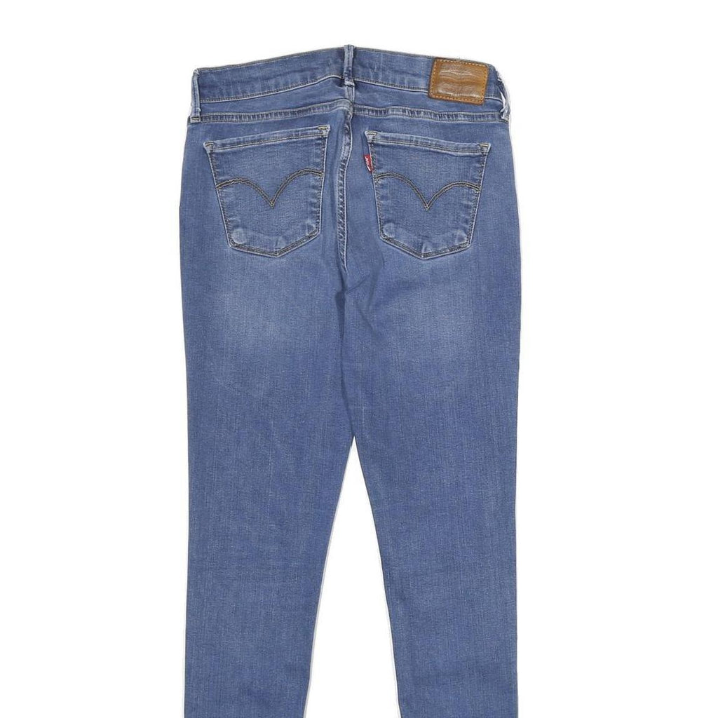 LEVI'S 710 Super Skinny Big E Womens Jeans Blue Slim Skinny Denim Medium W28 L30