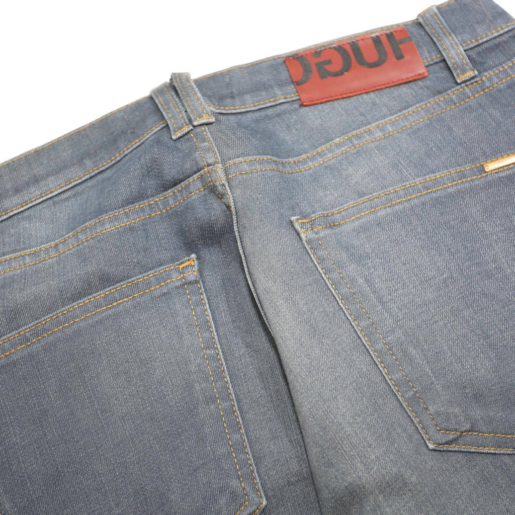 HUGO Mens Slim Blue Denim Jeans W32 L27 Zip Cotton Blend Casual Fashion