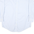 NAUTICA Mens Blue & White Striped Shirt L Button Down Long Sleeve Cotton