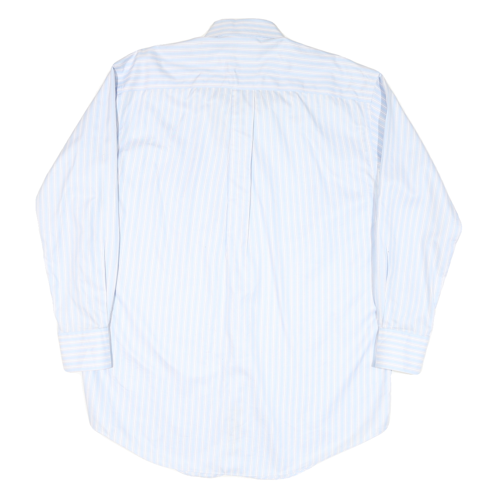 NAUTICA Mens Blue & White Striped Shirt L Button Down Long Sleeve Cotton