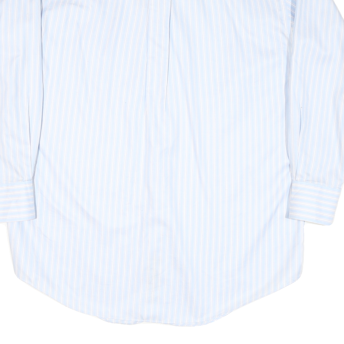 NAUTICA Mens Blue & White Striped Shirt L Button Down Long Sleeve Cotton