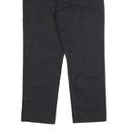 DICKIES Mens Cotton Blend Black Regular Straight Trousers W28 L26 Zip Workwear