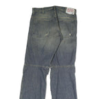 JETLAG AUTHORIZED Mens Jeans Blue Regular Straight Denim Stone Wash W36 L37
