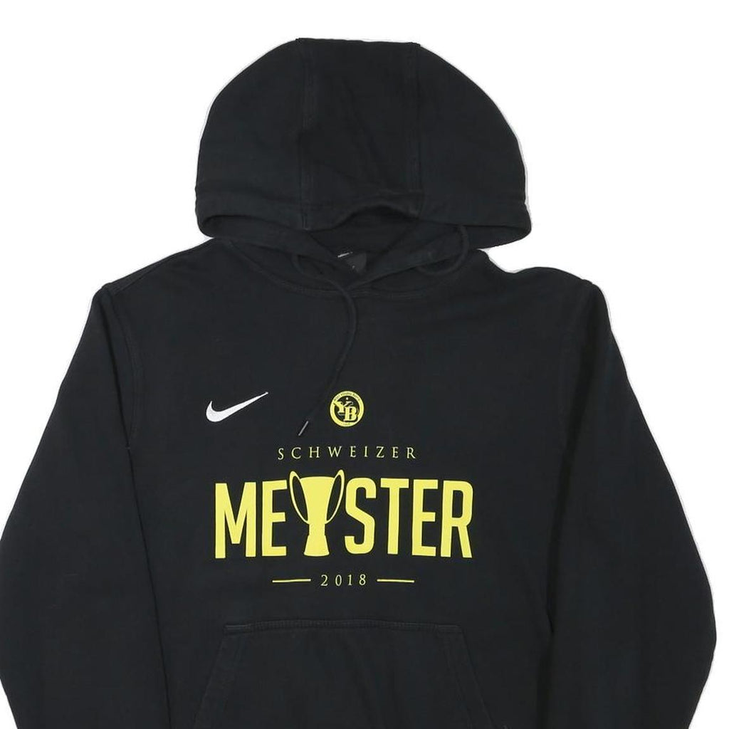 NIKE Mens Black Schweizer Meister 2018 Cotton Blend Pullover Hoodie M Sportswear