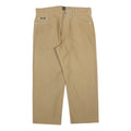 BOSS HUGO BOSS Mens Cotton Blend Beige Regular Fit Straight Trousers W36 L26