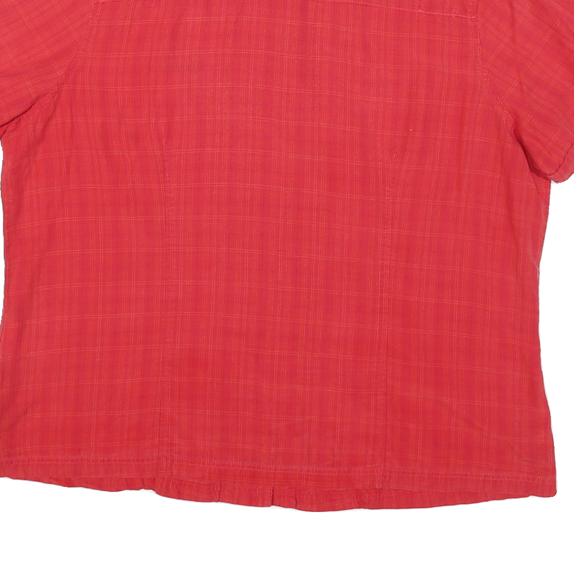 JACK WOLFSKIN Womens Red Cotton Blend Shirt 2XL Outdoor Casual Short Sleeve