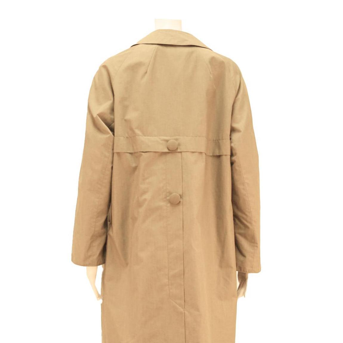 CROYDON Womens Beige Button Cotton Blend Classic Jacket M Plain Stylish