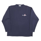 DETTO FATTO Mens Navy Blue Elektro Blitz Crew Neck L Cotton Blend Sweatshirt