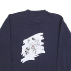 DETTO FATTO Mens Navy Blue Elektro Blitz Crew Neck L Cotton Blend Sweatshirt
