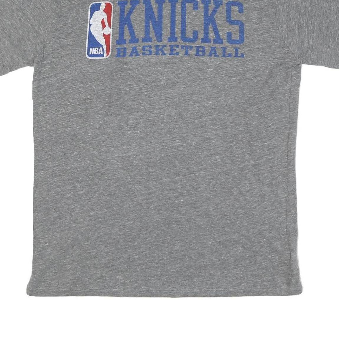 ADIDAS Womens Grey Knicks Basketball Graphic T-Shirt L Short Sleeve Crew Neck