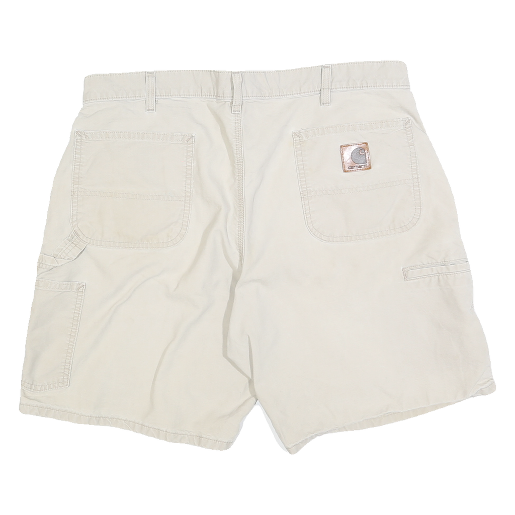 CARHARTT Mens Shorts Beige Casual Cotton Blend XL W38 Workwear Pocketed
